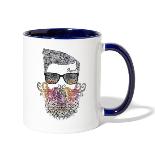 Papeel Floral beard - Contrast Coffee Mug