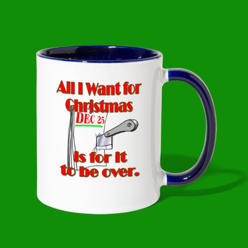 Over Christmas - Contrast Coffee Mug