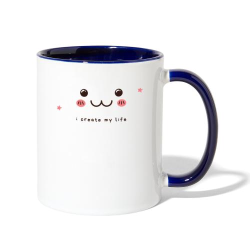I create my life - Contrast Coffee Mug