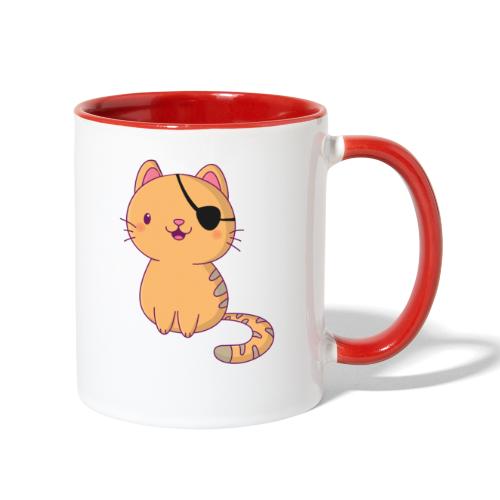 Cat with 3D glasses doing Vision Therapy! - Contrast Coffee Mug