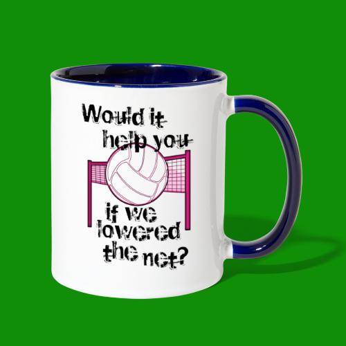 Lower the Net Volleyball - Contrast Coffee Mug