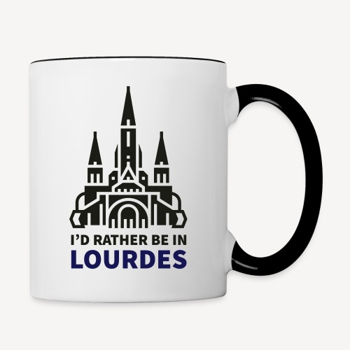 I'D RATHER BE IN LOURDES - Contrast Coffee Mug