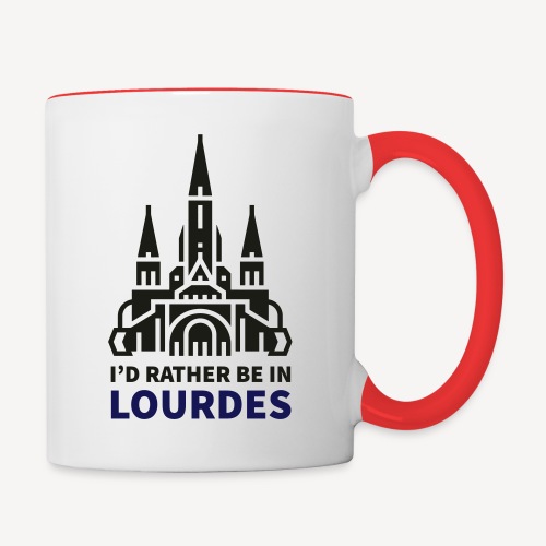 I'D RATHER BE IN LOURDES - Contrast Coffee Mug