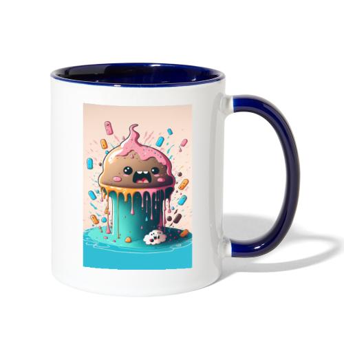 Cake Caricature - January 1st Dessert Psychedelics - Contrast Coffee Mug