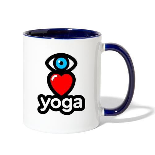 I love yoga - Contrast Coffee Mug