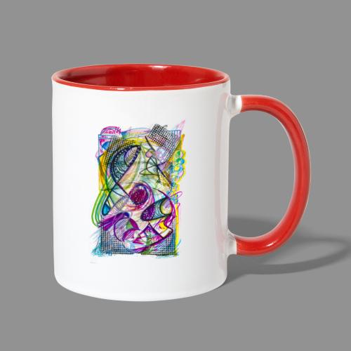 I cant hear you over this painting - Contrast Coffee Mug