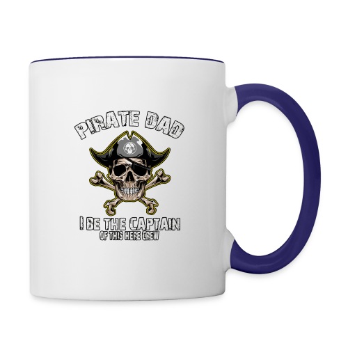 Pirate Dad: I Be The Captain - Contrast Coffee Mug