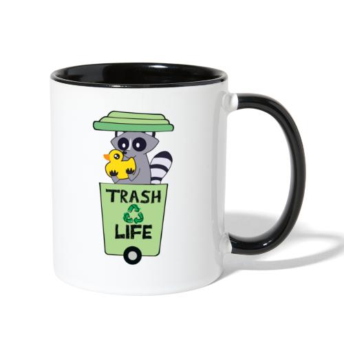 Trash Life Panda - Contrast Coffee Mug