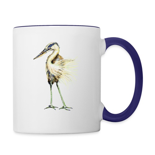 Great Blue Heron - Contrast Coffee Mug