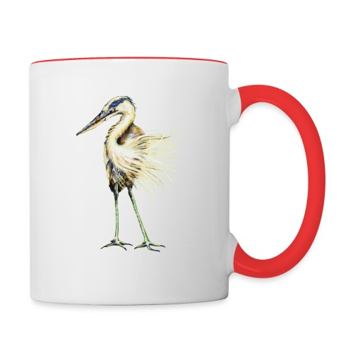 Great Blue Heron - Contrast Coffee Mug