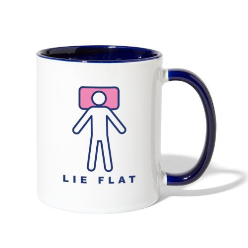 Lie Flat blue - Contrast Coffee Mug