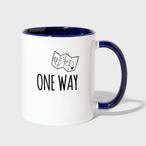 one way - Contrast Coffee Mug