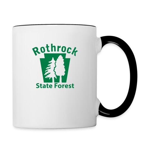 Rothrock State Forest Keystone (w/trees) - Contrast Coffee Mug