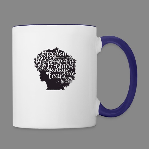 Afro Text II - Contrast Coffee Mug