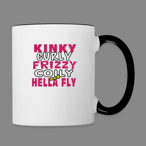 Kinky Curly Frizzy - Contrast Coffee Mug