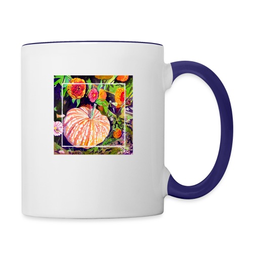 Pumpkin Watercolor - Contrast Coffee Mug