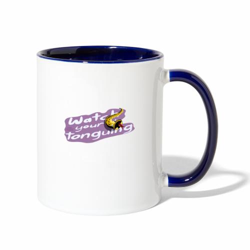 Saxophone players: Watch your tonguing!! pink - Contrast Coffee Mug