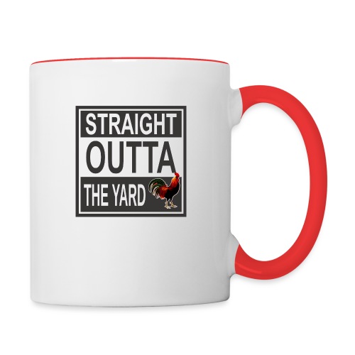Straight outta Yard ROOster - Contrast Coffee Mug
