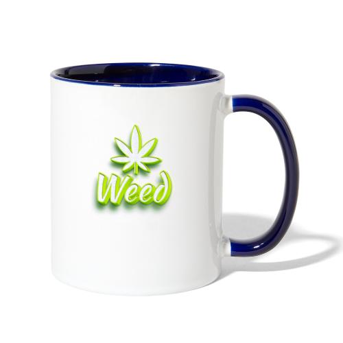 Cannabis Weed Leaf - Marijuana - Customizable - Contrast Coffee Mug