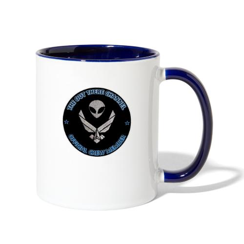 BlackOpsTransBigger1 Front with Mr Grey Back Logo - Contrast Coffee Mug