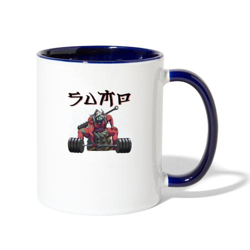 Sumo Red Oni (Black Text) - Contrast Coffee Mug