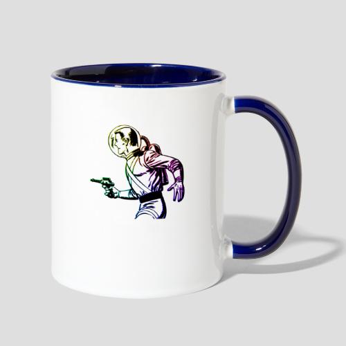Vintage Raygun Man - Contrast Coffee Mug