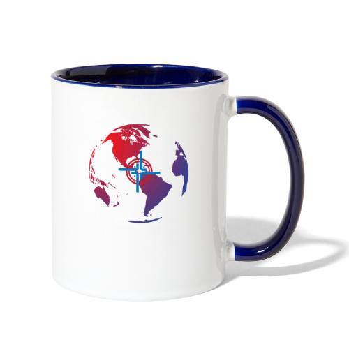 Everywhere Globe - Contrast Coffee Mug