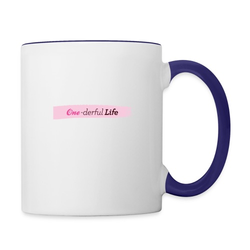 One-Derful Life Paint Swoosh Logo - Contrast Coffee Mug