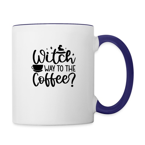 Witch Way to the Coffee - Contrast Coffee Mug