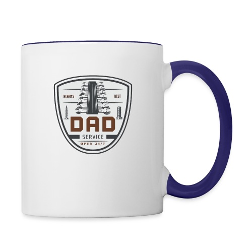 Dad service - Contrast Coffee Mug