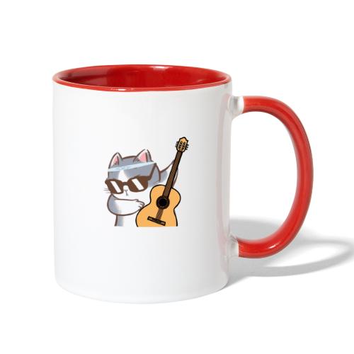 Cat Guitar T-Shirt - Contrast Coffee Mug