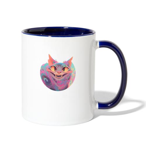 Handsome Grin Cat - Contrast Coffee Mug