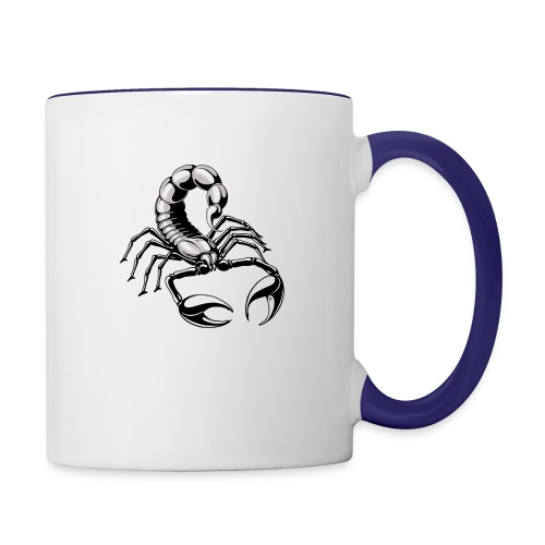 scorpion - silver - grey - Contrast Coffee Mug