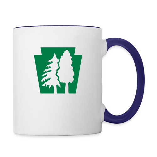 PA Keystone w/trees - Contrast Coffee Mug