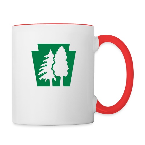 PA Keystone w/trees - Contrast Coffee Mug