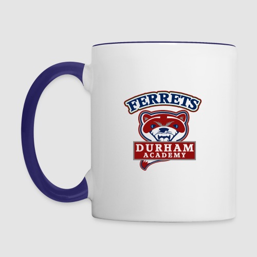 durham academy ferrets sport logo - Contrast Coffee Mug