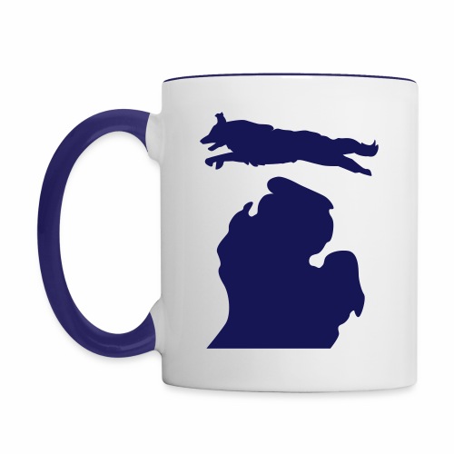 Border Collie Bark Michigan - Contrast Coffee Mug