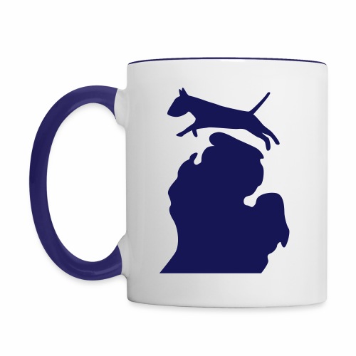 Bull terrier michigan - Contrast Coffee Mug