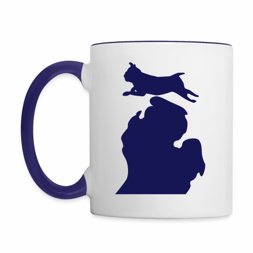 Pug Bark Michigan - Contrast Coffee Mug