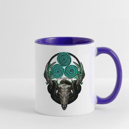 The Antlered Crown (White Text) - Contrast Coffee Mug