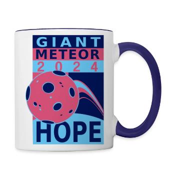 Giant Meteor 2024 - Contrast Coffee Mug - white/cobalt blue - Right