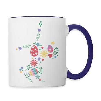 Little Bunny - Contrast Coffee Mug - white/cobalt blue - Right