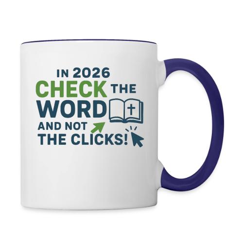 Color Word Clicks 2026 Background - Contrast Coffee Mug