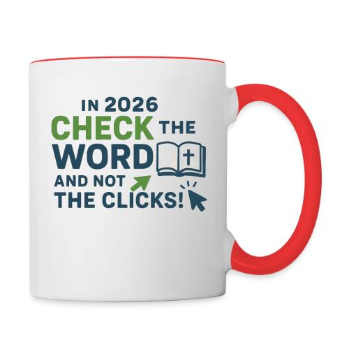 Color Word Clicks 2026 Background - Contrast Coffee Mug