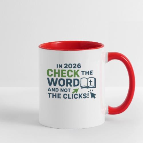 Color Word Clicks 2026 Background - Contrast Coffee Mug