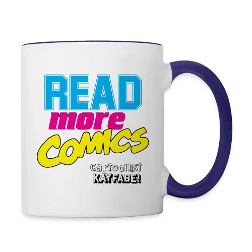 Read More Comics (Light Shirt design) - Contrast Coffee Mug