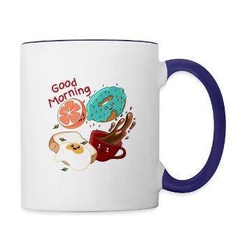 New Day New Hope - Contrast Coffee Mug - white/cobalt blue - Right