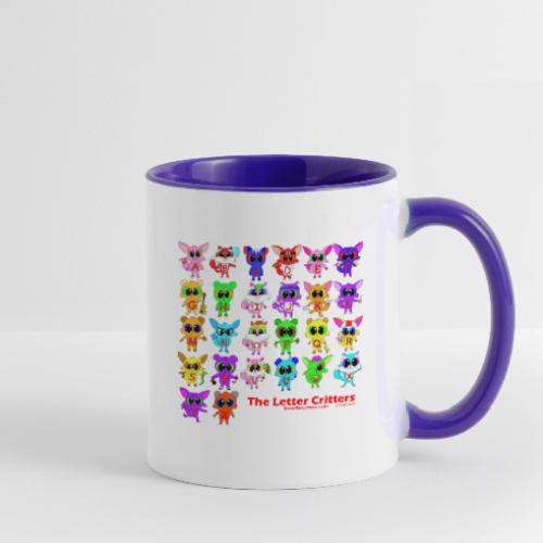 The Letter Critters Uppercase Front only - Contrast Coffee Mug