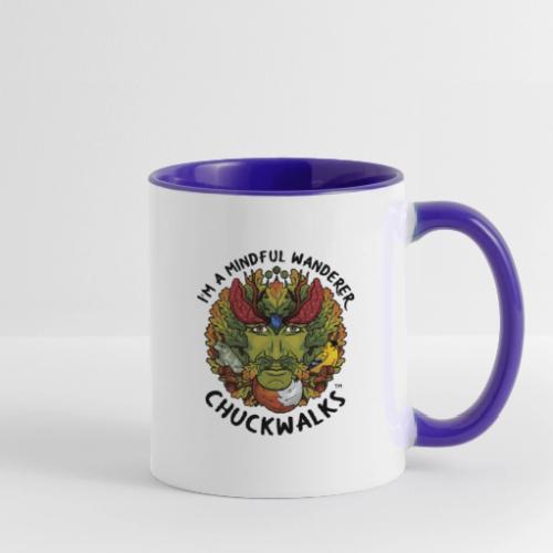 I'm A Mindful Wanderer -black text for light items - Contrast Coffee Mug