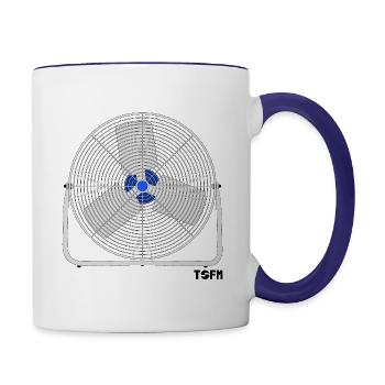 Chrome 20" High Velocity Fan - Contrast Coffee Mug - white/cobalt blue - Right